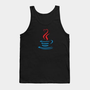 Love Coffe Java Programming Funny Design Tank Top